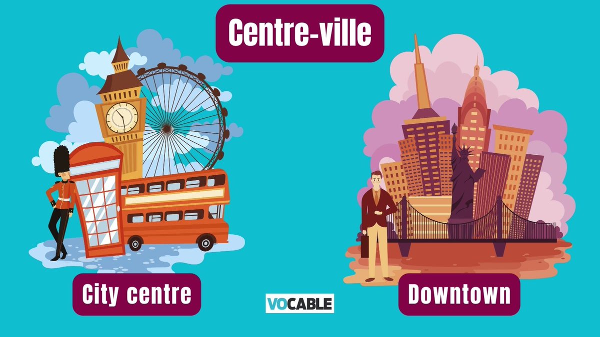 Vocable_English's tweet photo. S'ORIENTER EN VILLE
City centre > GB
Downtown > USA
= centre-ville
#anglais #vocabulaire #vocableanglais #praticable @VocableEduc https://t.co/JHM4p4U1Zj