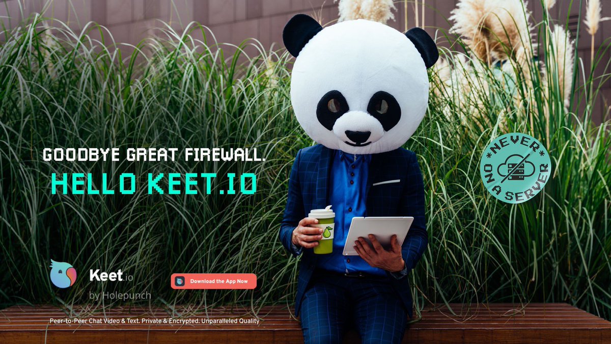 Goodbye Great Firewall. Hello Keet.io 💬🍐🦜