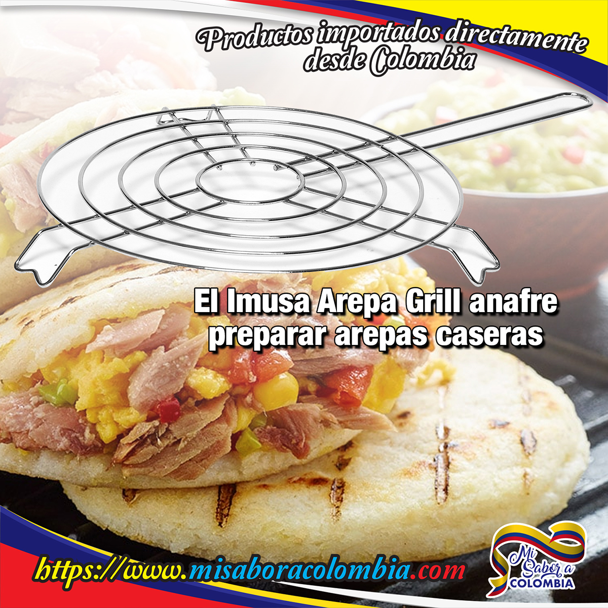 Mi Sabor a Colombia (@misaboracolomb1) on Twitter photo Para preparar tus ricas #arepas en estufas a gas compra tu Arepa Grill IMUSA
Envío #Gratis en USA
Whatsapp: + 1 (305) 833-0761
Ven ya a sge.st/ggf_ID_ ...
#misaboracolombia <a href="/misaboracolomb1/">Mi Sabor a Colombia</a> Para preparar tus ricas #arepas en estufas a gas compra tu Arepa Grill IMUSA
Envío #Gratis en USA
Whatsapp: + 1 (305) 833-0761
Ven ya a sge.st/ggf_ID_ ...
#misaboracolombia <a href="/misaboracolomb1/">Mi Sabor a Colombia</a>