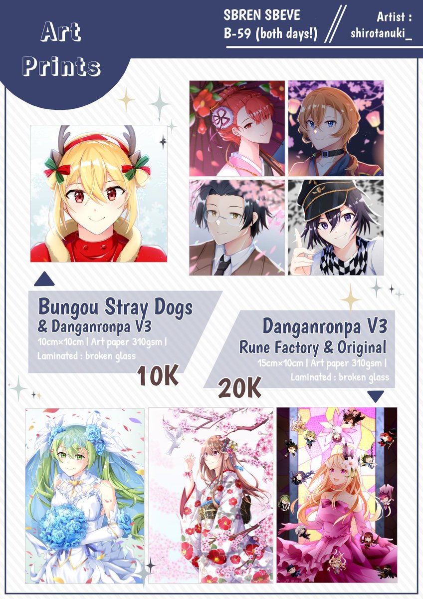 shirotanuki_'s tweet image. Ada custom hook, bonus button pin dan price khusus yang cuma bisa di dapatkan pada masa pre-order lho~

Jika berminat boleh pesan disini ya! Thank you! 🌸✨

forms.gle/4zKSbj1eyy4ueB…
