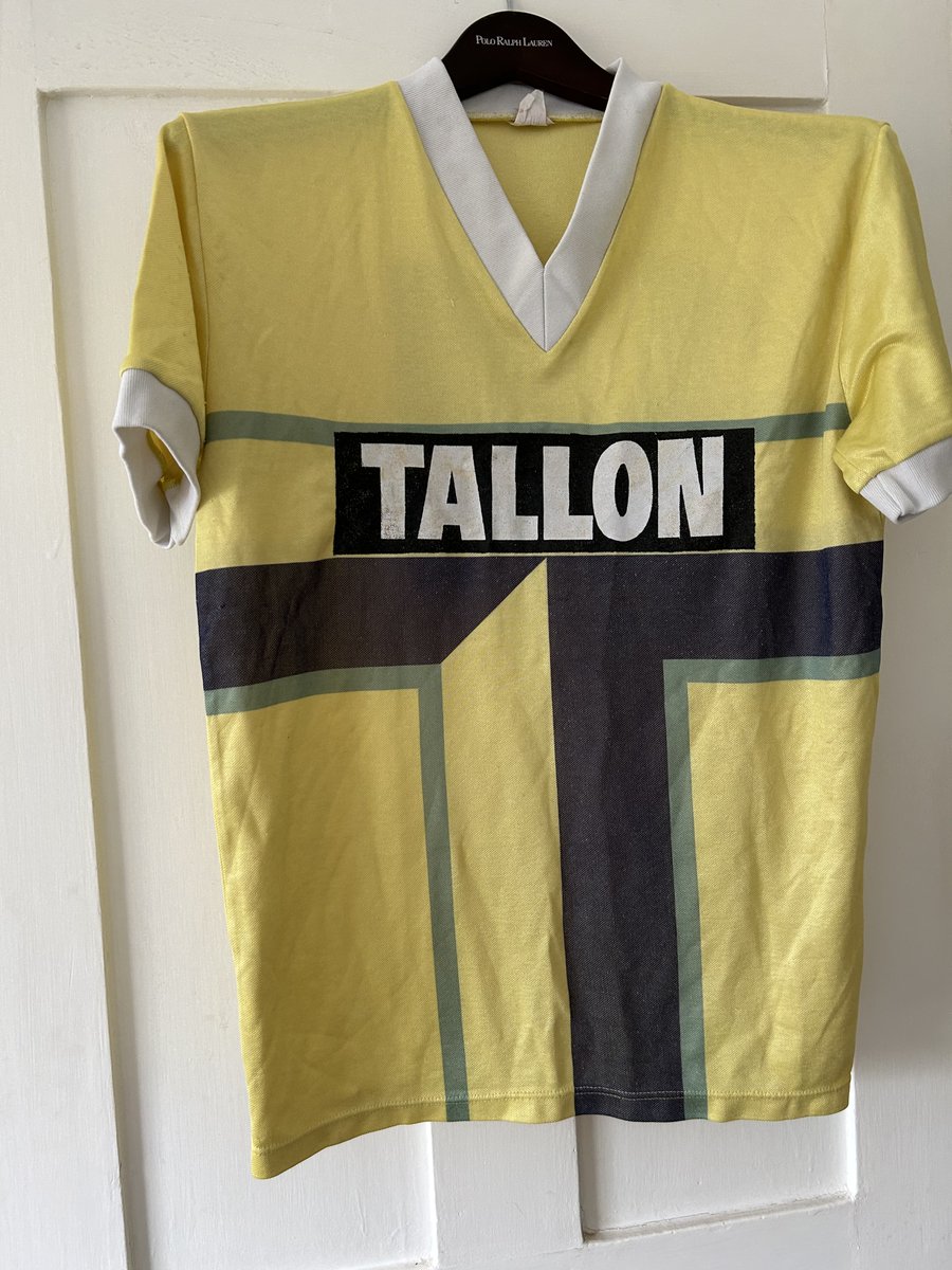 TerryGibson88's tweet photo. @deanocity3 @ccfpa On a separate issue Dean, need help from you &amp; Cov fans regarding identifying this shirt which I recently found in my memorabilia box. I’ve no recollection at all, no club crest, no kit manufacturer but Tallon on the front🤷‍♂️ https://t.co/ZrsAcVX1q2