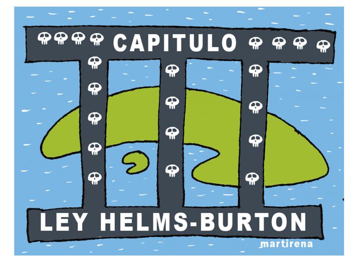 Ley Helms-Burton: el engendro como política.
El 12 de marzo de 1996, fue firmada la ley Helms-Burton. Estableciendo una doctrina legal que afirma la prerrogativa imperial de sancionar al país que sea, al margen de las leyes internacionales
#YoVotoXTodos 
#CubaPorLaVida