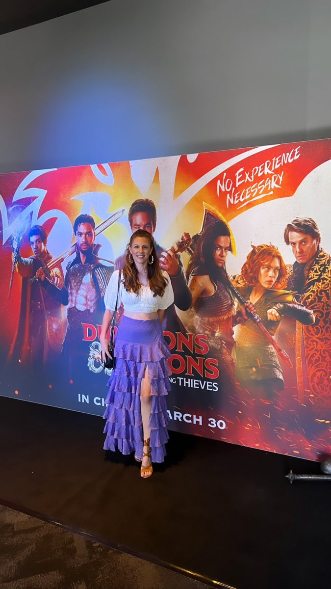 Demelza Leonard (@demelzaleonard) on Twitter photo Got to attend the Perth Premiere of Dungeons & Dragons: Honor Among Thieves today.
A fun movie with a witty script, great fight scenes and cinematography. A great film for both the avid DnD player as well as the non DnD player.
In cinemas March 30.
#DnDMovie <a href="/ParamountAU/">Paramount Pictures</a> Got to attend the Perth Premiere of Dungeons & Dragons: Honor Among Thieves today.
A fun movie with a witty script, great fight scenes and cinematography. A great film for both the avid DnD player as well as the non DnD player.
In cinemas March 30.
#DnDMovie <a href="/ParamountAU/">Paramount Pictures</a>