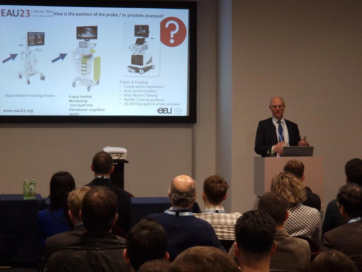 ExactImaging's tweet photo. The MRI Fusion HOT sessions are underway at #Eau23 #Microultrasound can be used with or without MRI for targeted prostate biopsy @GLughezzani explains how.
@ExactImaging @EDAPTMS https://t.co/3T5RiDdur3