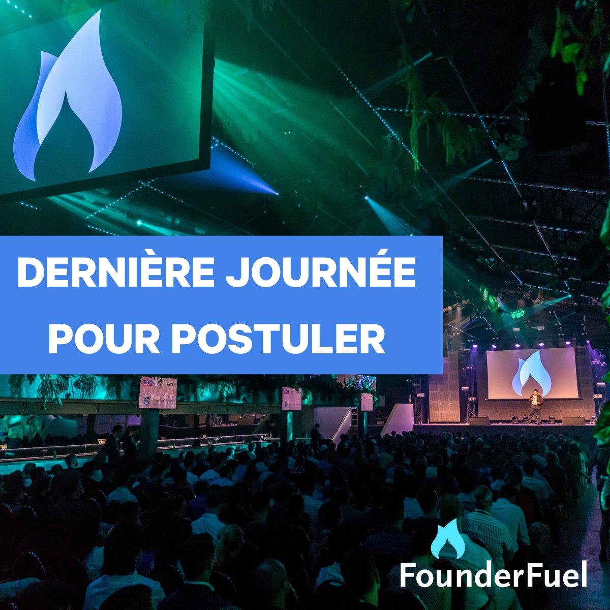 C'EST AUJOURD'HUI LA DATE LIMITE POUR POSTULER À #FOUNDERFUEL❗❗❗
POSEZ VOTRE CANDIDATURE DÈS MAINTENANT : bit.ly/3Ynge7x
#accélérateur #tech #phasededémarrage