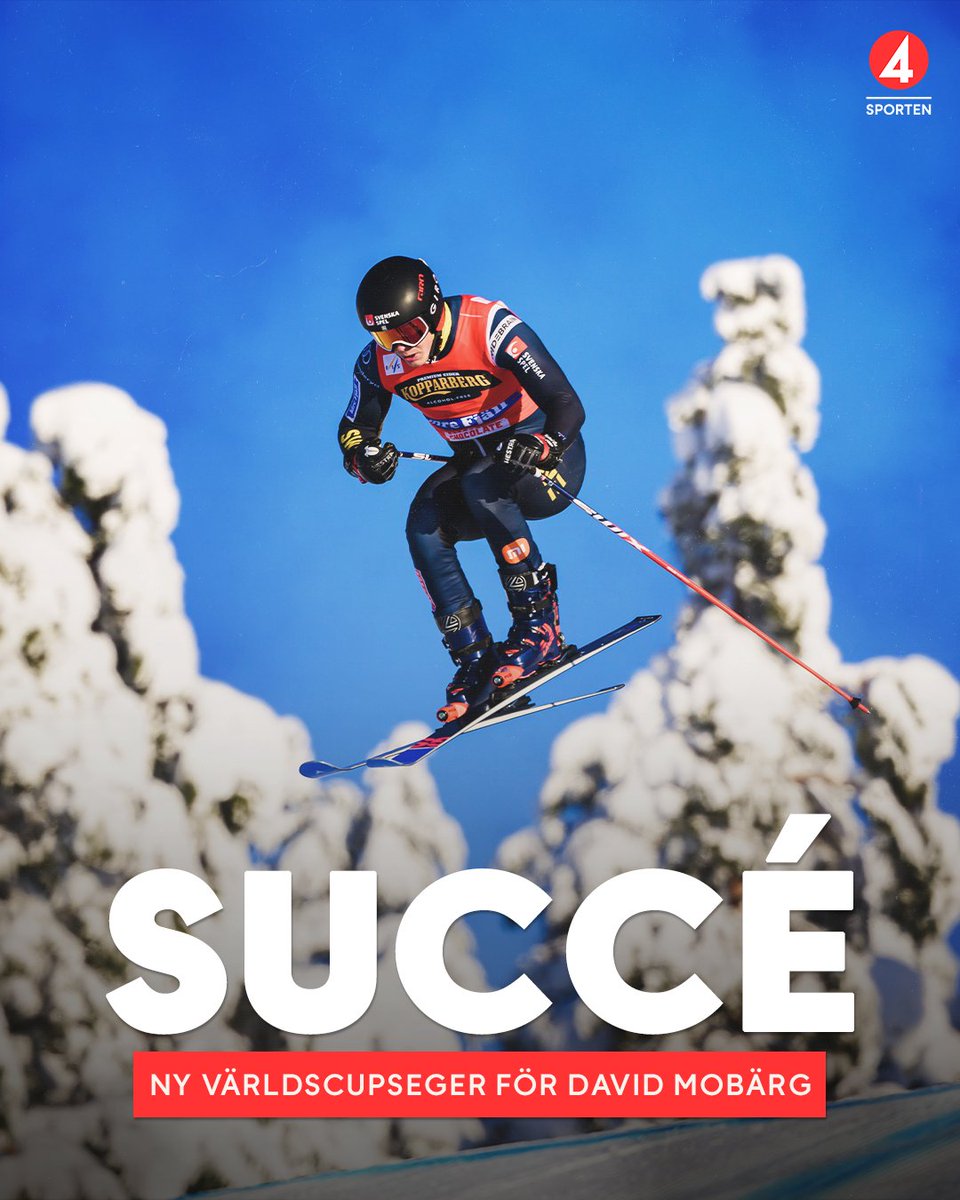 Succé🤩 David Mobärg tog sin sjunde världscupseger i skicross 🇸🇪👏