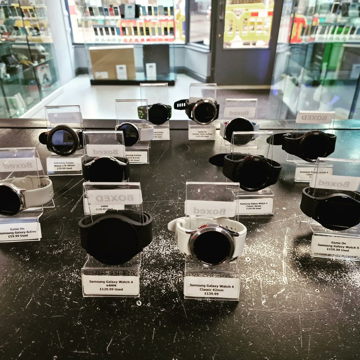 gameoncosham's tweet photo. Large Selection of Smart Watches in-store 🔥 https://t.co/nR9UQMSWAx