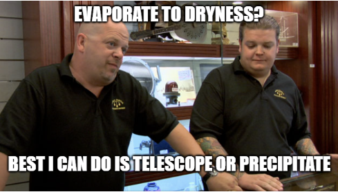 HonestChemist1's tweet photo. On large scale, you can't even do common lab techniques.
#processchem https://t.co/lHTrH9weDS