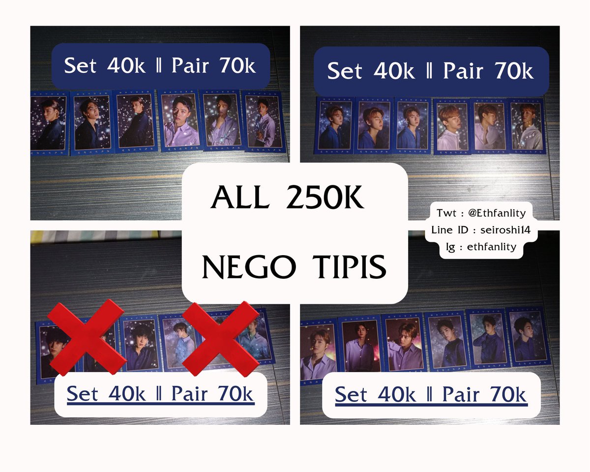 ethfanlity's tweet photo. Want to sell // WTS photocard 
In rush n BU, nego tipis

\ exo
\ nct
\ svt

📍 Bekasi
💸 Exc packing

.t exo seventeen nct dream 127 suho lay chen kai vernon the8 jeonghan haechan johnny season greetings fortune card

#wts #wanttosell https://t.co/hNjhZan8XA