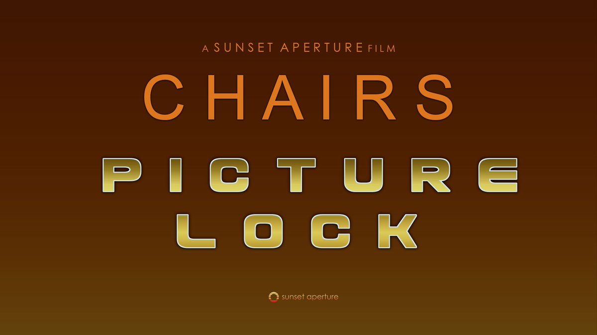 We have locked picture on our next release <a href="/ChairsMovie/">Chairs</a> Our biggest film to date now has a fantastic edit. #producers #filmmaking #imdb