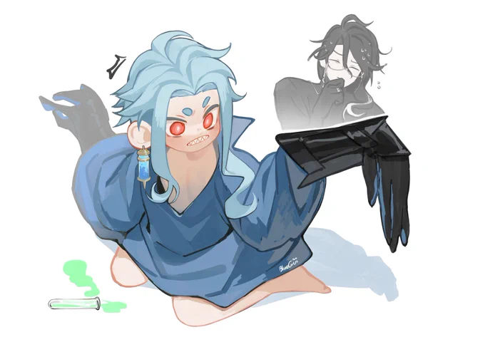 不小心縮小啦#dottore 