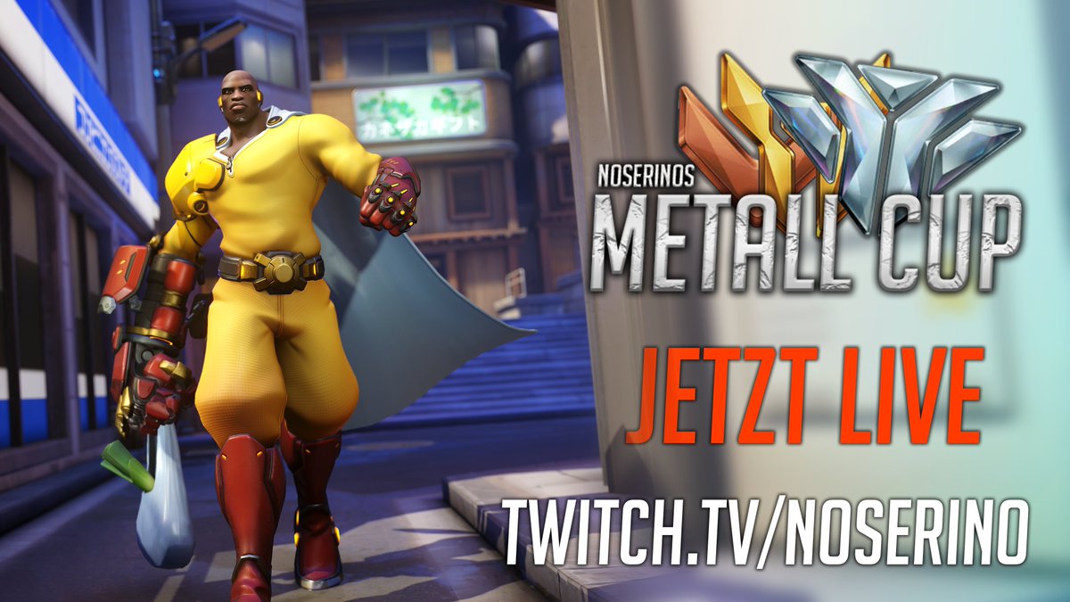 Noserino_'s tweet photo. Wir sind LIVE mit dem #noseMETALL Cup FINALS! 🏆

Schaut vorbei und feuert die Teams an!

🔴 https://t.co/LdPzubFUyi

Retweetet &amp; Liked diesen Tweet für eine Chance auf ein Saitama x Overwatch 2 Bundle! 🔁💙

Mehr Skins gibt es auch während des Turniers! 

ES LOHNT SICH!🔥 https://t.co/outcjjUzkx