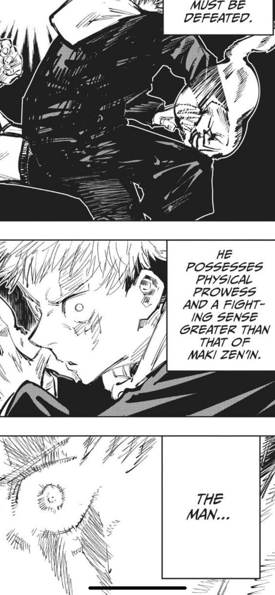 XebecDBepo's tweet photo. @ItssSlothyy They also don’t be reading. Theres comments like this made about yuji all over the series. Even gojo hyping up Yuta and Hakari to be greater than him and also includes yuji in there https://t.co/JvW22JREkc