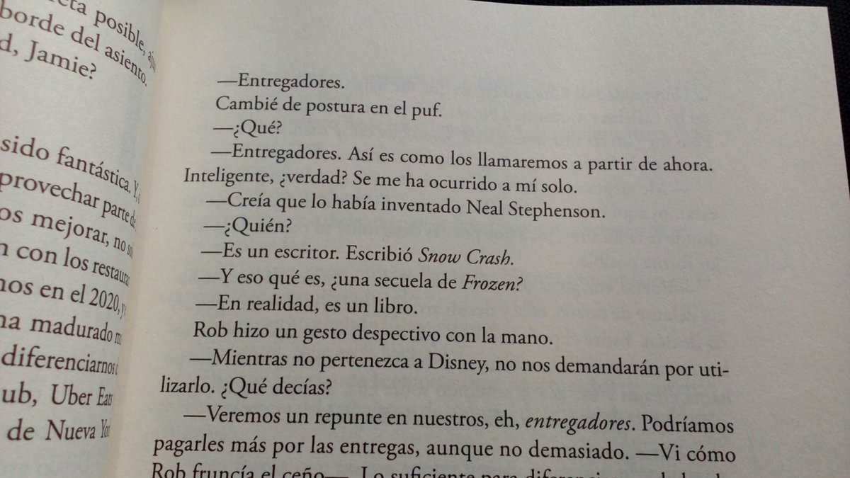 arbolsonriente's tweet photo. –Es un escritor. Escribió Snow Crash.
–Y eso que es, ¿una secuela de Frozen?
😂😂 #Kaiju #Scalzi
Es una continúa carcajada el libro de Scalzi, así que si queréis leer algo que os tenga con la sonrisa en la boca no la dejéis escapar 👍 https://t.co/K1bsJ2ezZ1