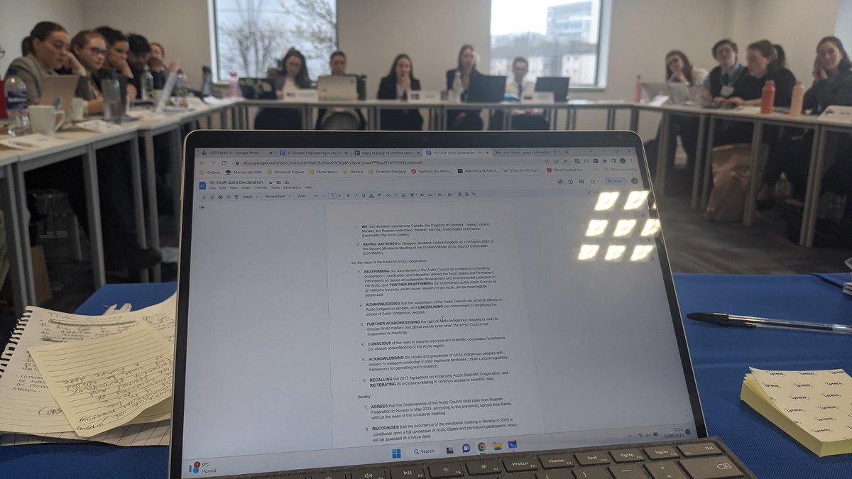 PolarMACs's tweet photo. At 12.32, the SAO meeting of #SCOTMAC 2 has finally agreed on two draft joint declarations to be posted to this afternoon's Ministerial meeting! Well done to all the delegates! https://t.co/d1g7JGCkKH
