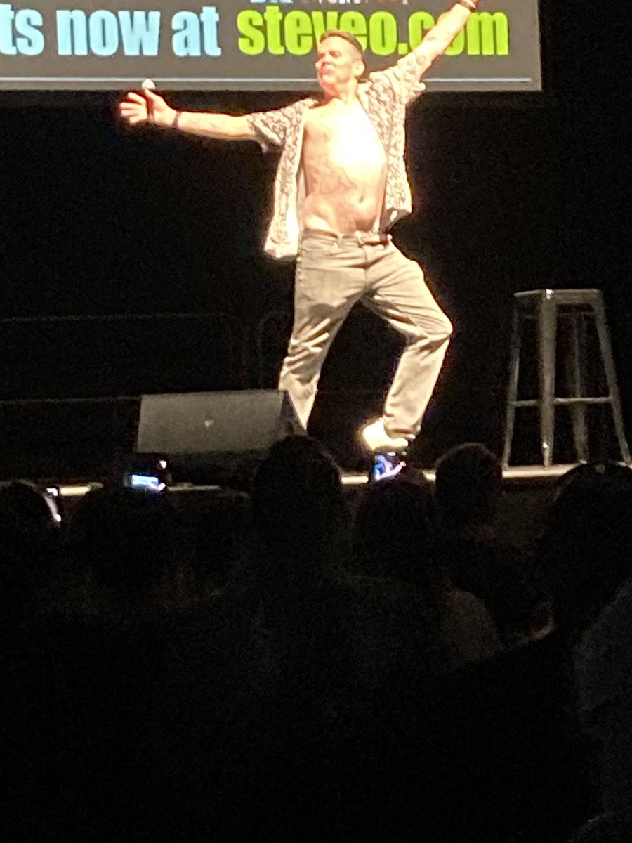 Jermane_Dale's tweet photo. Got to go see the great @steveo tonight in my home town of Adelaide was so fucking good #YeahDude #jackass #BucketlistTour https://t.co/lRHzATZZnC