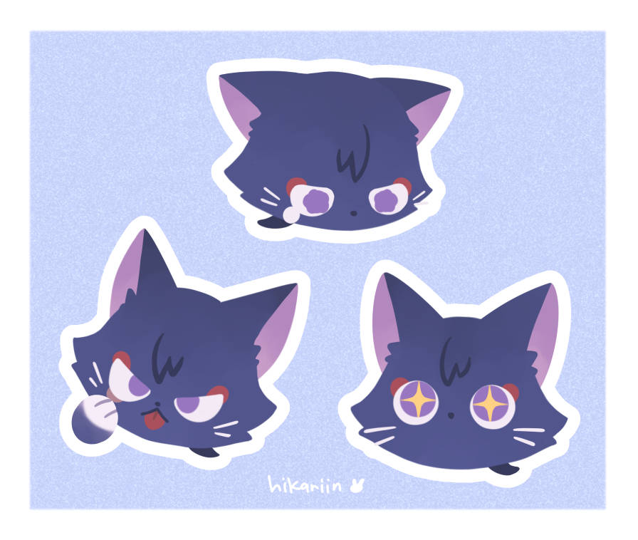 「scarameow ?will print these as stickers!」|hika ✨ D-38 CF16のイラスト