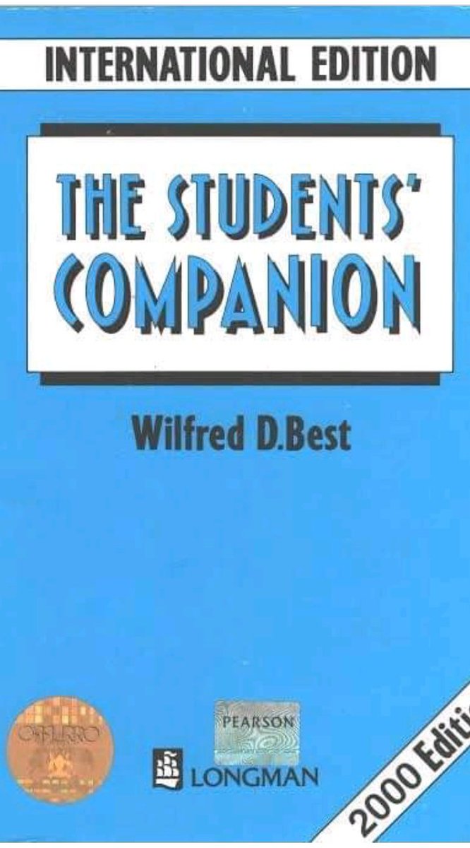 SsesangaDennis's tweet photo. My companion that helped me get that distinction. This book helped us prepare the way for ourselves for the next level. #StudentsCompanion https://t.co/XJr4bdaceY