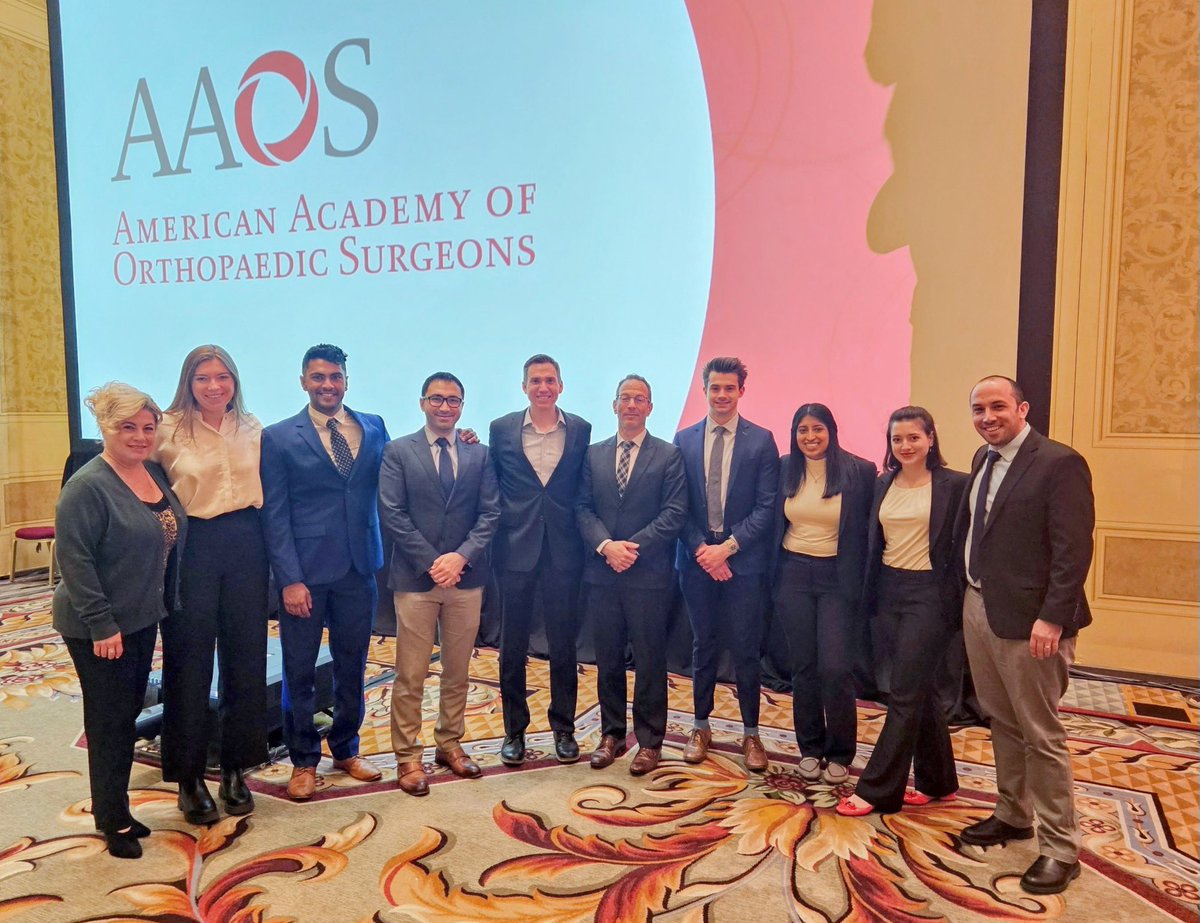 Thank you to my amazing team at <a href="/NYUARResearch/">NYU Langone Adult Reconstruction Research Center</a> for making my first #AAOS conference experience one to remember! And thank you <a href="/AAOS1/">AAOS</a> for allowing us to learn so much from the veterans in the field, I cannot wait to be back!! 🦴🦴🦴
