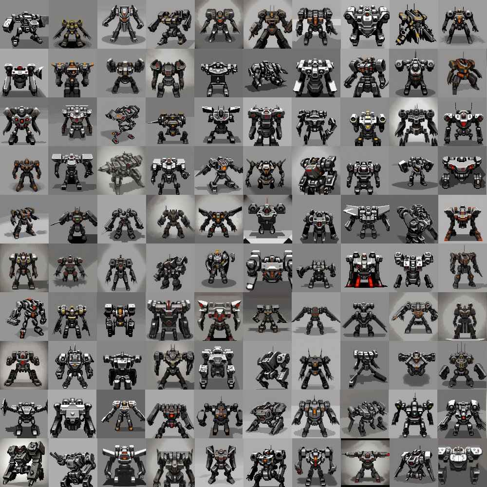 lukaszkups's tweet photo. AI-generated mecha #moodboard, while working on #monolithWars game 🎨🤖

#indiegame #indiedev #indiegamedev #gamedev #pixelart https://t.co/HWeVgzEmJo