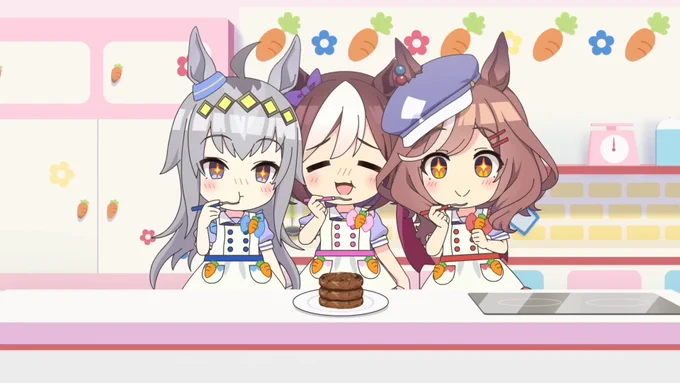 #うまゆる 最初イメージしてた「うまむすめし」がこんな感じ 