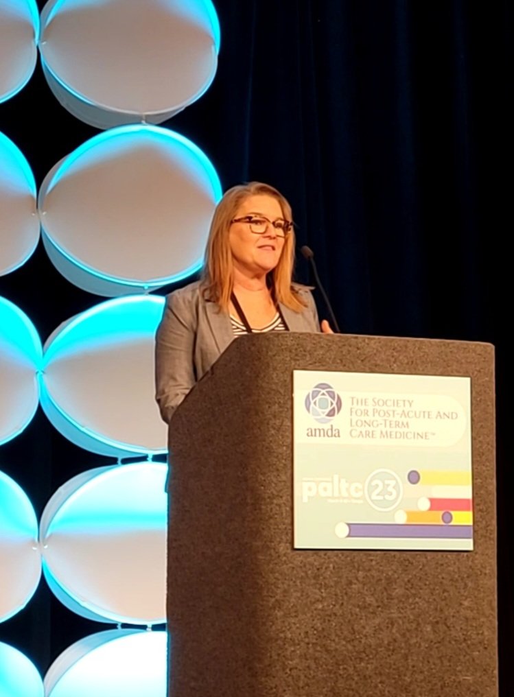 Welcome and congrats to <a href="/MichelleZinnert/">Michelle Zinnert</a>, our new <a href="/AMDApaltc/">AMDA - The Society for PALTC Medicine</a> Executive Director. Big shoes to fill, but we are confident you'll be amazing. #paltc23 #geriatrics