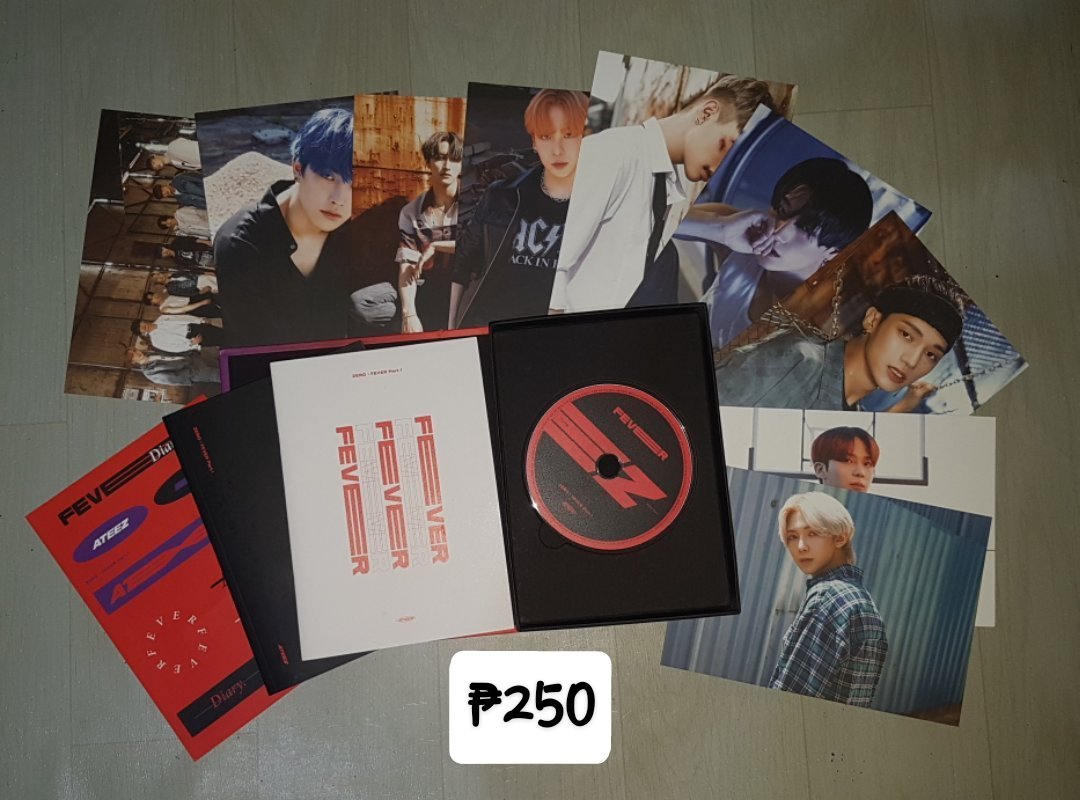 shin_cart's tweet photo. WTS LFB PH

[REPRICED] 
Ateez Fever Part 1 (Thanxx, Inception, Diary)
complete inclu except pcs
Ateez Pcs
- Rfs: need funds (rush) 
- Onhand 
Mod - Flash express
Mop - Gcash 
Dop - Payo 
(not for sensitive buyer) 

~ dm if Interested https://t.co/EVsl5exBZV