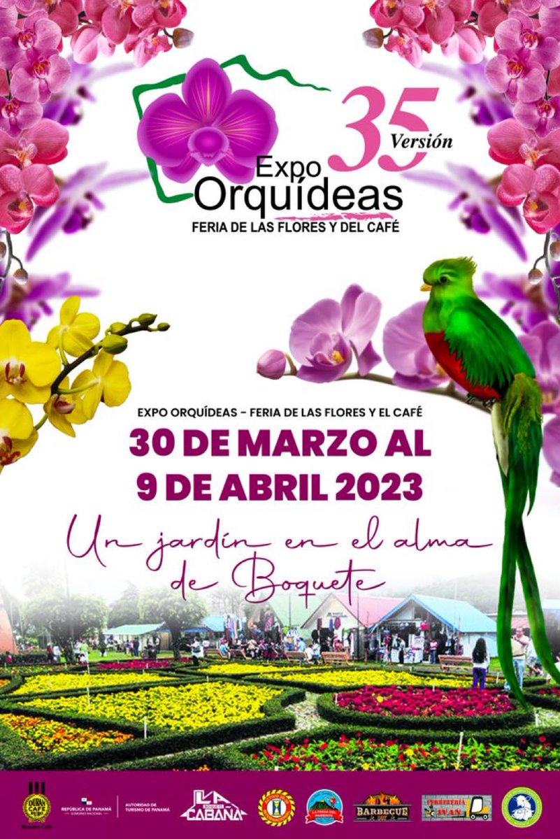 OvationPanama's tweet photo. From March 30 to April 9
on the grounds of la Feria de Las Flores y del Café en Boquete. #Panama #VisitPanama https://t.co/5ewQf14QqG