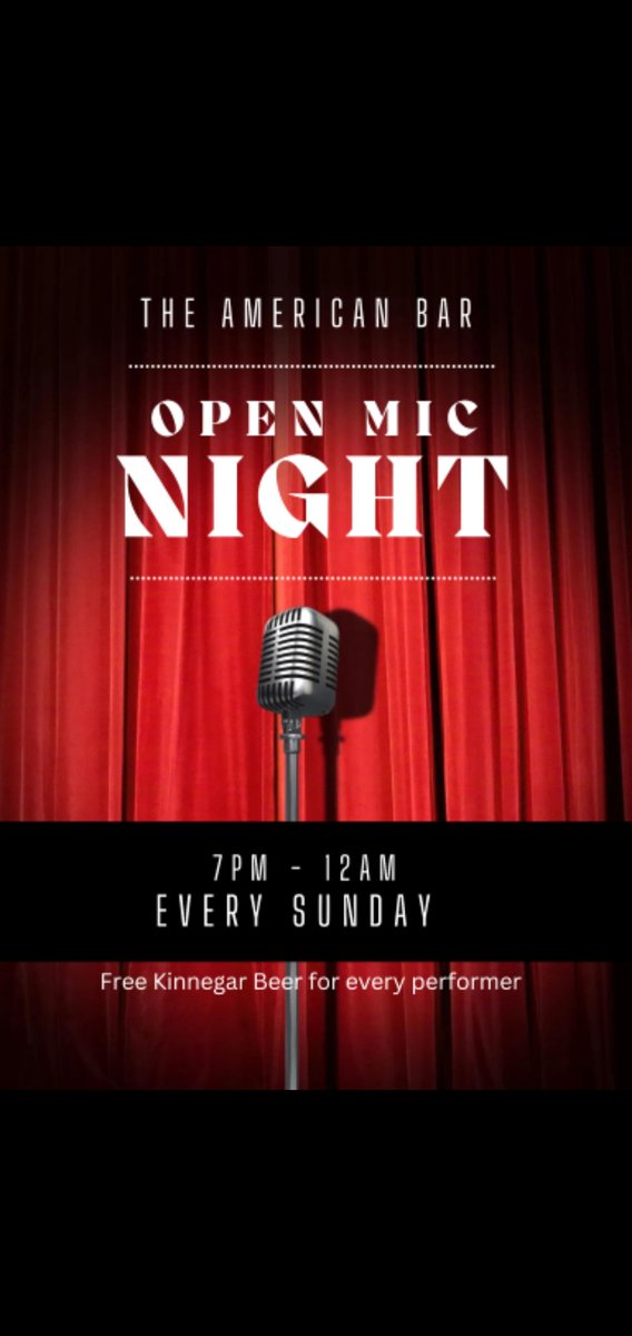 Open Mic back tonight from 7pm! Before that Ireland v Scotland in the Triple Crown decider at 3pm! Food served 2-8pm, pints til 12am 🎸🏉🥪🍻
