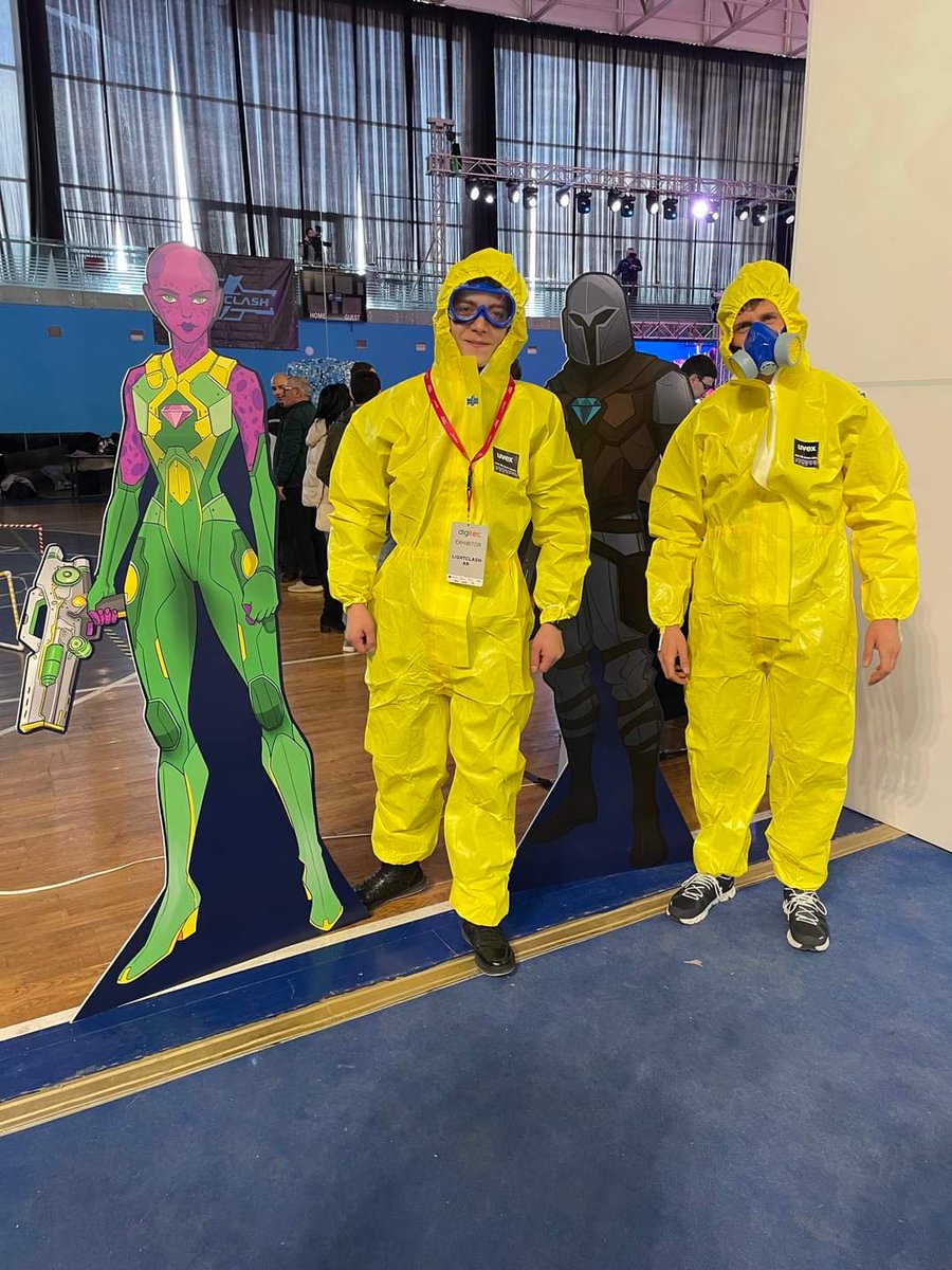 LightClashAR's tweet photo. This hazmat suit will protect you from radioactive barrels while playing #LightClashAR during DigiTec2023!

#d22 #augmentedreality

@digitec_armenia https://t.co/zD46kAWT8b