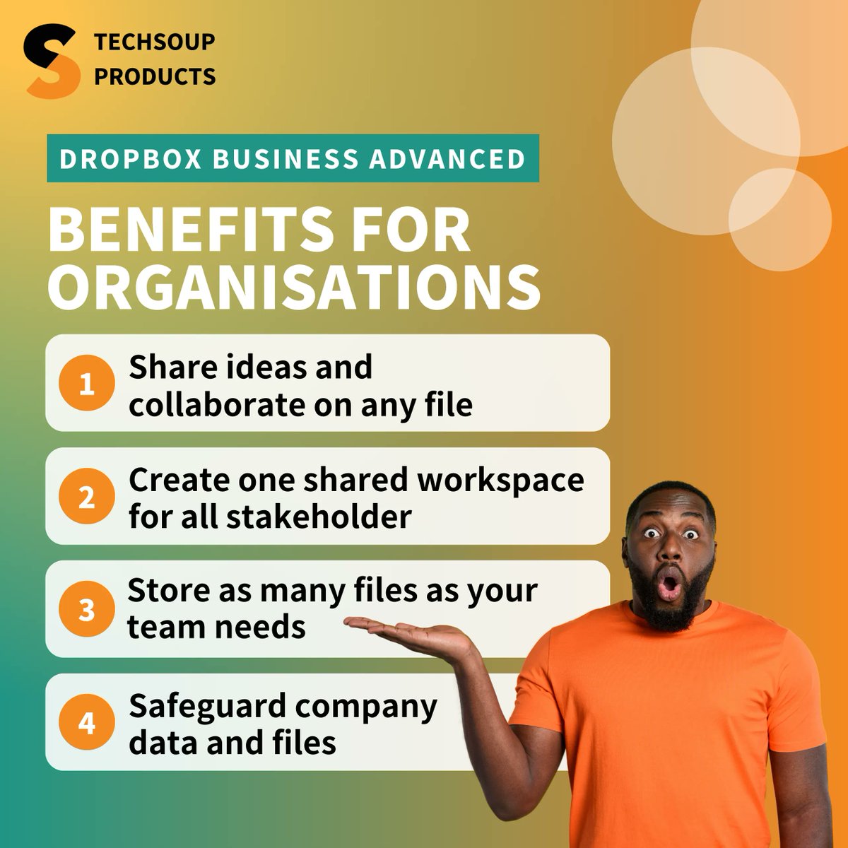 TechSoupSAfrica's tweet photo. Does your organisation need to store & share files easily? Check out #Dropbox! 😎 With our #securecloudstorage, you’ll never have to worry about losing important documents again.
Get access to discounted rates! - https://t.co/CwYrRuVQM9
#techsoupproducts #techfornonprofits https://t.co/yWbIFxiUCW