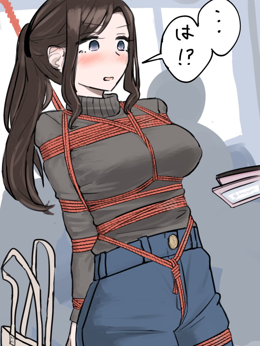 電車内時間停止緊縛放置コンボをくらう一般女性(28) 