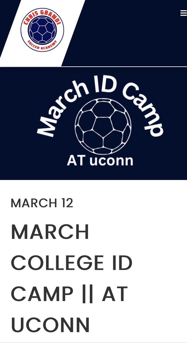 CarterSimpson24's tweet photo. I’m looking forward to a great experience at @UConnMSOC ID camp today with Head Coach @chrisgbandi and his staff! Let’s goooo! https://t.co/3EbHEC2Yoc