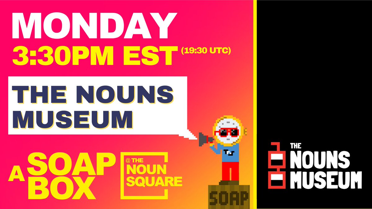 Monday 3:30pm EST / 7:30pm GMT <a href="/thenounsquare/">The Noun Square ⌐◨-◨</a>

Join @tortitatrades and <a href="/RobotFishGirl/">RobotFishGirl is on Bluesky</a> for an exclusive first interview with <a href="/Greta_gremplin/">Carlos_the_Greta.⌐◨-◨</a>

You don’t want to miss this!