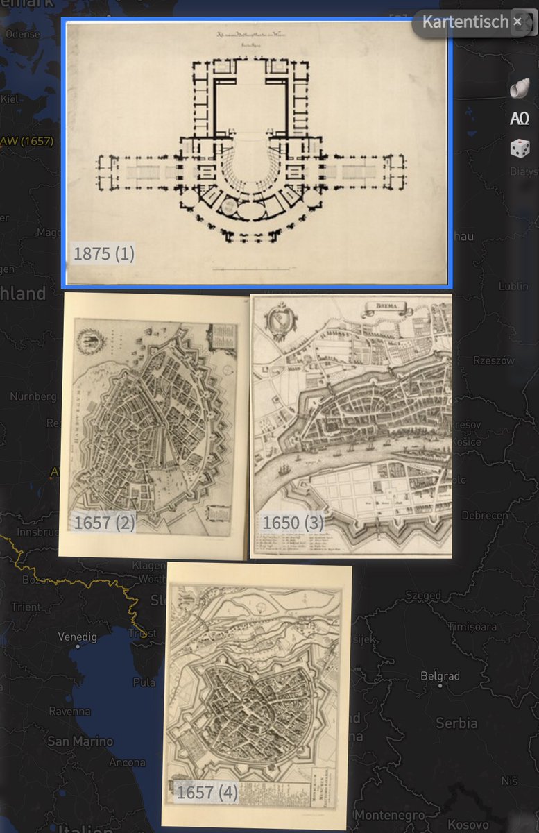 chronohh's tweet photo. Der Server @AlbertinaMuseum sendet wieder. 🙏
Somit tauchen die 4 eingemessenen Karten und Pläne auch wieder im Chronoscope auf:
https://t.co/0DoyulU5oH
#iiifmaps #iiifviewer https://t.co/Ujd97yz3Dz