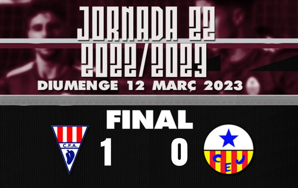 CE_Jupiter's tweet photo. JORNADA 22 |
Final. 

#SomJupiter https://t.co/lGYtmTcmfW