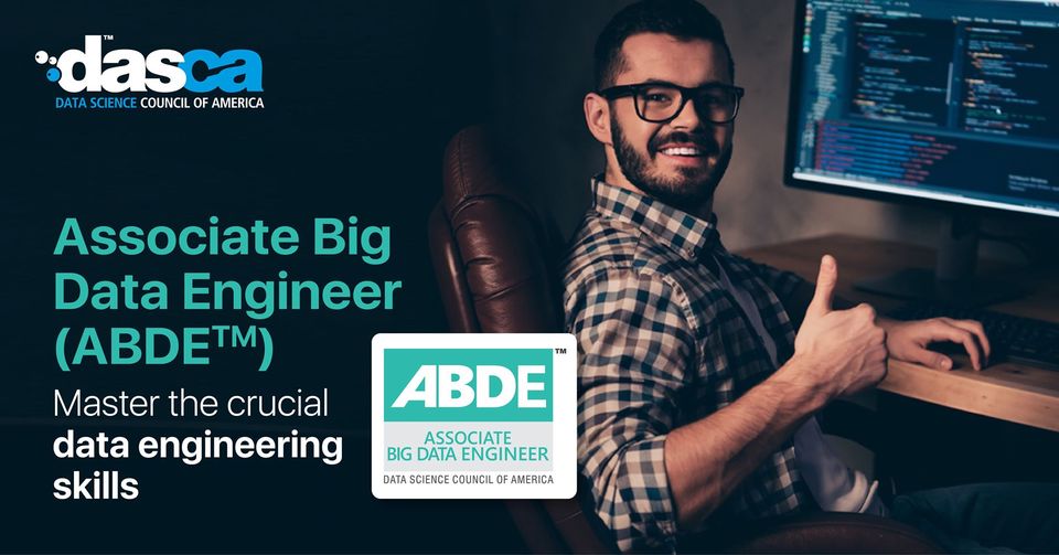 DASCA_Insights's tweet image. Prepare for your remarkable #bigdataengineering career with DASCA's Associate Big Data Engineering (ABDE™) certification.
Learn more about ABDE™ now: bit.ly/3itT1Si
#BigData #DataEngineer #datavisualization #DataDriven #datasciencecertification #FutureTechnology #dasca