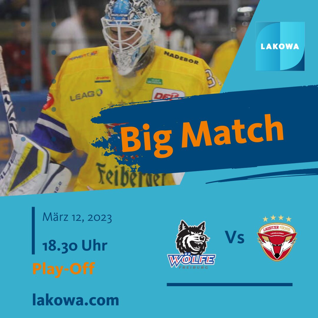 #teamlakowa

Play-Off in Freiburg und wir von LAKOWA drücken unseren Füchsen die Daumen und frohen uns auf ein tolles Match

#LFX #LAUSITZERFÜCHSE #EISHOCKEY #DEL2 #EISSPORT #LAUSITZ #SACHSEN #WILTHEN