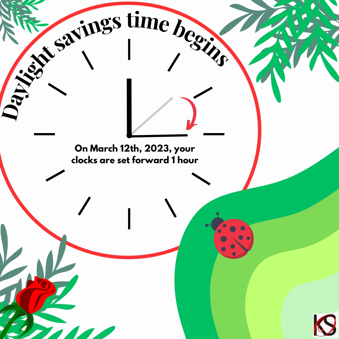 KSOrchestra's tweet photo. Happy Spring Forward Everyone!
Don’t forget to change your clocks because every hour of daylight counts!
#Daylightsaving #Don’tforgettochangeyourclocks #Springforward #Summertime #Moresun #KSO https://t.co/Sx7e5bJ8mr