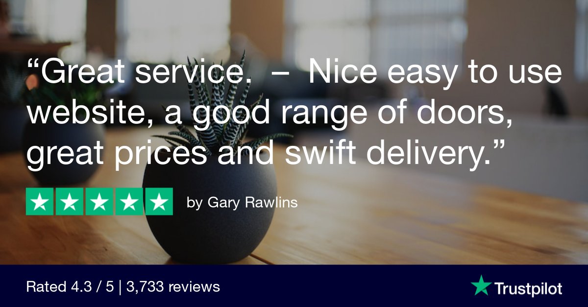 N'awwww thanks Gary!

Lovely review 😍

Did you know we've got over 6,000 internal doors, front doors and door fittings? That's quite the choice!

#FiveStar #Review