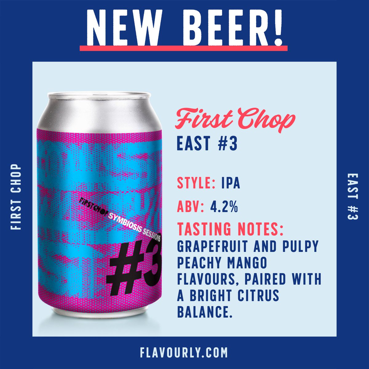 First Chop is expanding their Symbiosis series! EAST #3 will have your mouth watering 🍻
flavourly.com/products/first…