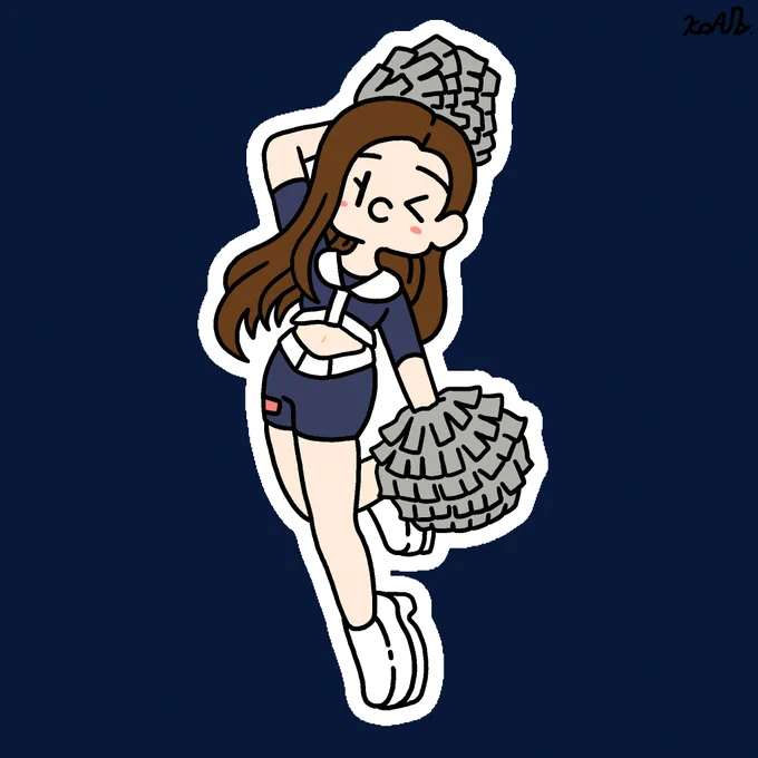 なんとなくMINAMIさん#アビスパチアリーダーズ #アビチア #fanart #アビスパ福岡 
