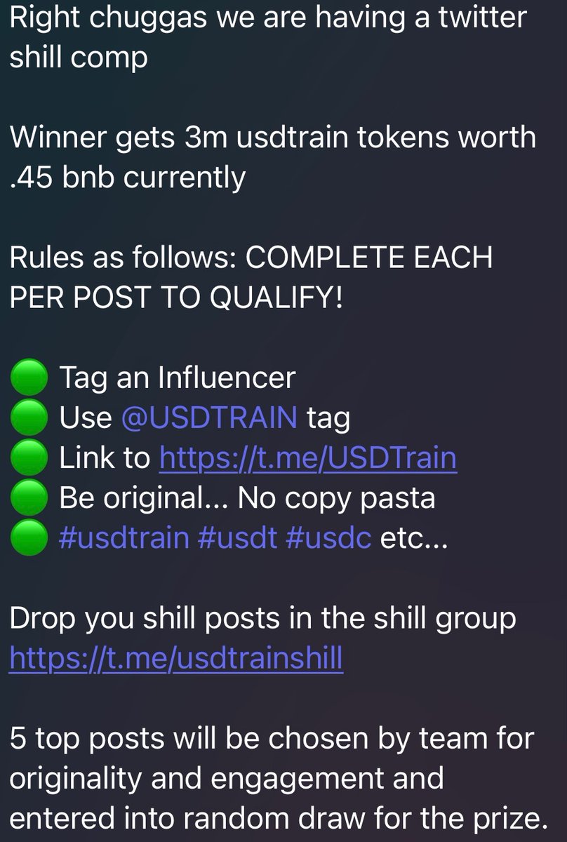 USDTRAIN tweet media