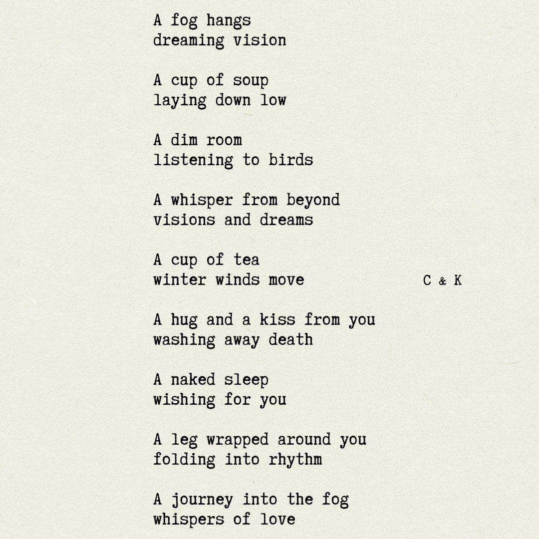 KerreeAM's tweet image. #SenseWrds Coiling Misty Patience 553
#coiling #poetry #poetrystory #fog
