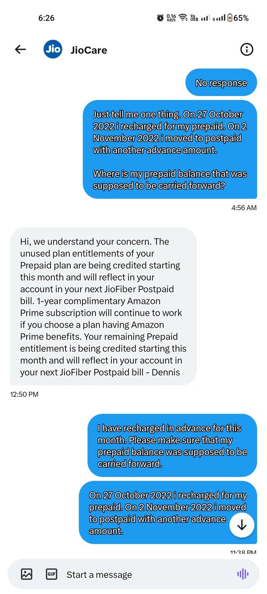 I4MKASPER's tweet photo. I won't stop tweeting for the wrongful act by #JioFiber #jiocustomercare #jiosupport #consumerprotect #fraudjio #jiofiberchor https://t.co/EqpxRo8nnr