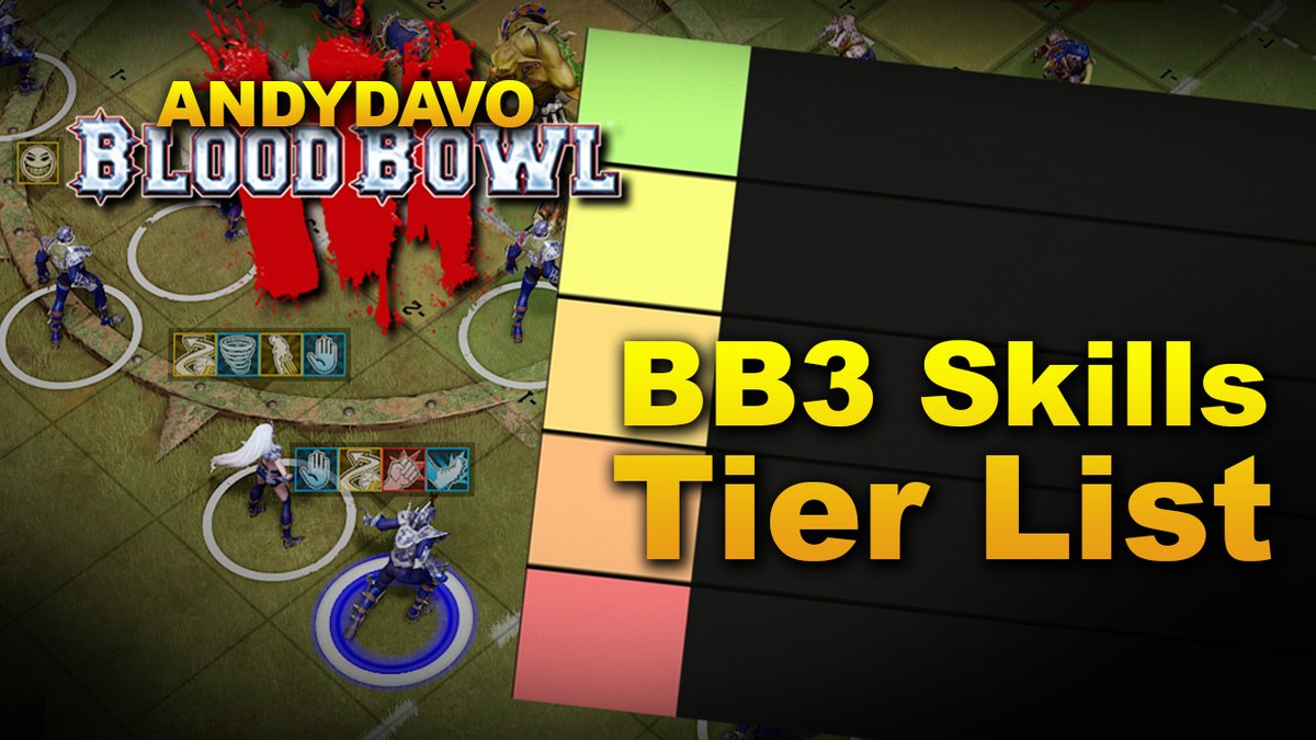 What is the WORST skill in Blood Bowl? All Skills Ranked in my new Video...
youtu.be/0W5deZPSCS4