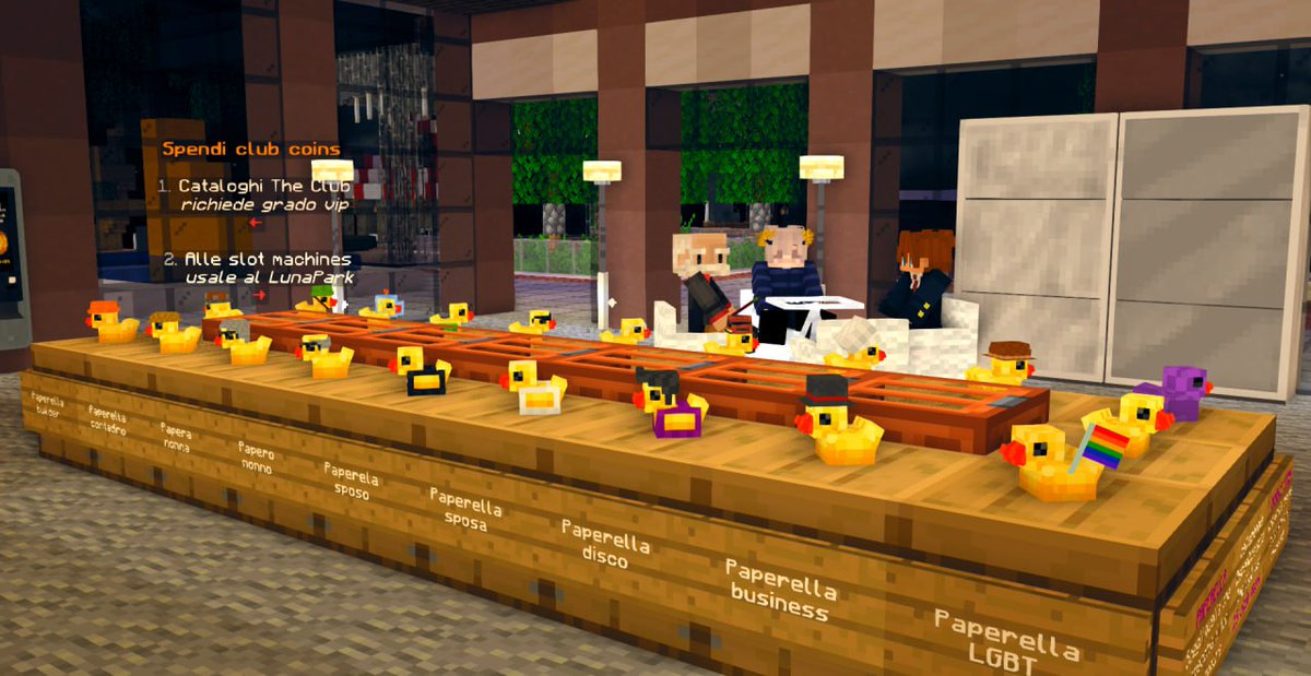 TecnoRoleplay's tweet photo. Le 20 diverse #paperelle vi stanno aspettando al #TheClub di Victoria, siamo curiosi di vedere come deciderete di metterle in mostra👀

#TecnoRoleplay #Minecraft #MinecraftIta #MinecraftRoleplay #Roleplay #videogames #duck #ducks #cepostaperte #Eurovision #cepaperaperte #papera https://t.co/X6cayE4jwU
