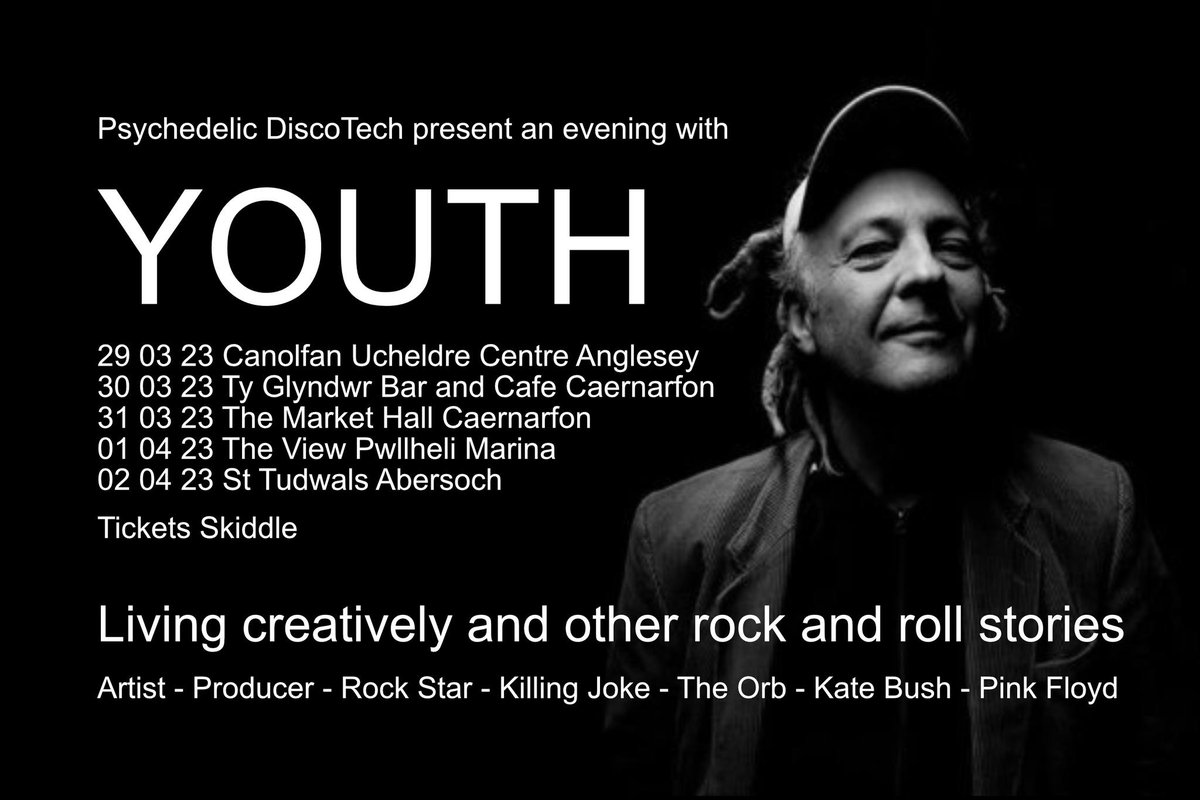 I'm not organising this but helping out where I can - can you all spread the word about these dates
Hope to chat with Youth on the radio show
bbc.co.uk/programmes/b07…