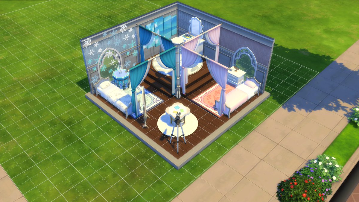 CastielistaSim's tweet photo. The room of Elsa and Anna of Frozen โ๏ธ #SCDisney @TheSimCommunity https://t.co/uYGjgegQz3