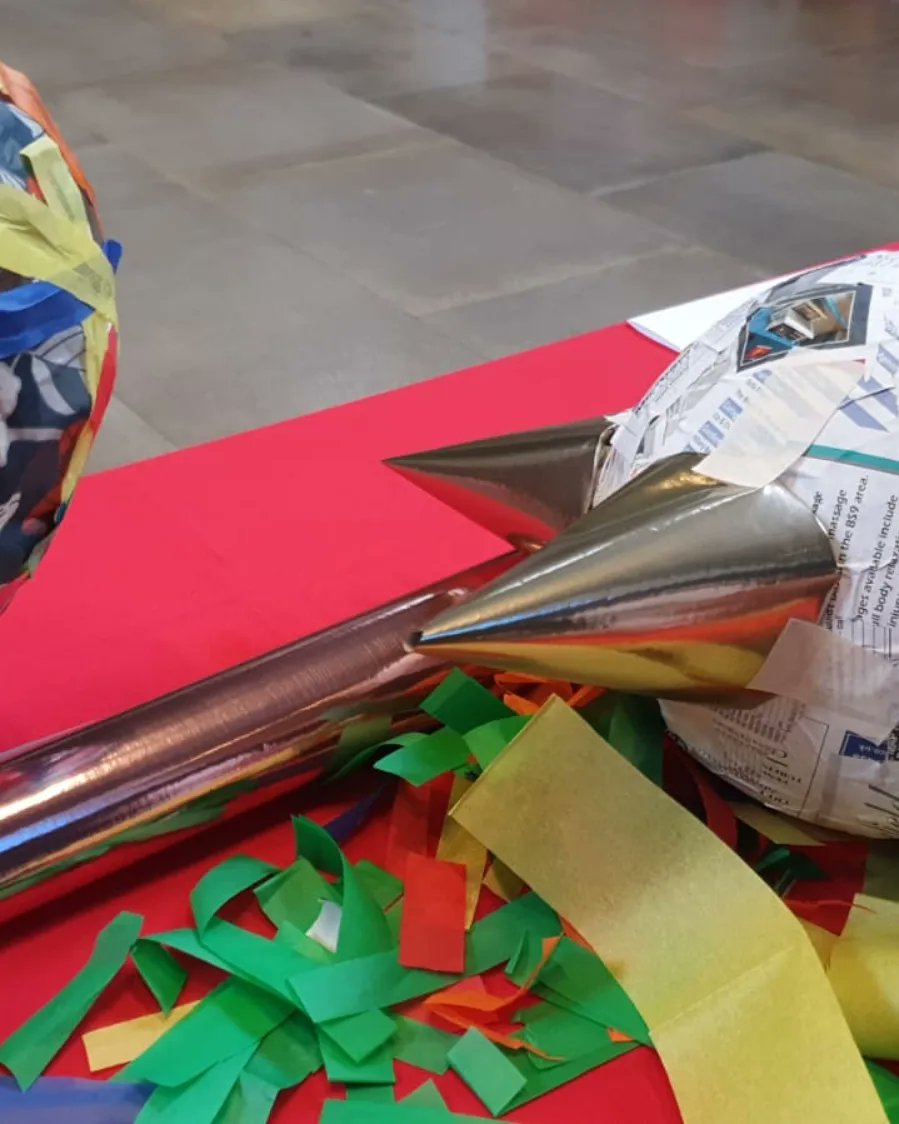 BristolMexSoc's tweet photo. Piñata workshop! thanks to everyone who attended and learned this part of our culture! Making piñatas was never this fun! https://t.co/XKOxrSET5c